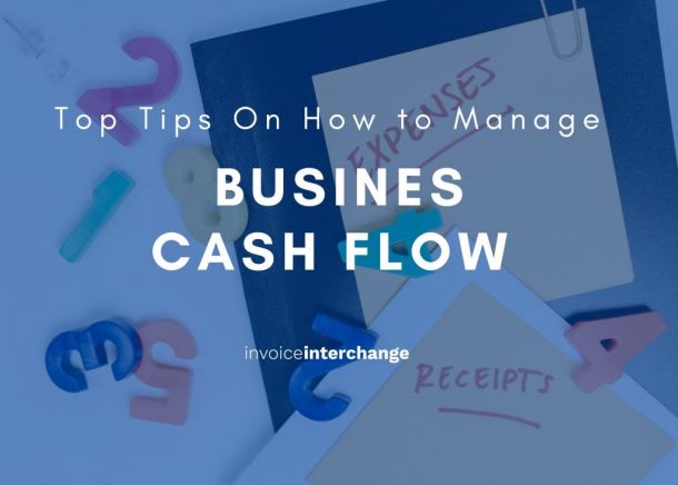 Text: Top 5 Tips for Managing Business Cash flow